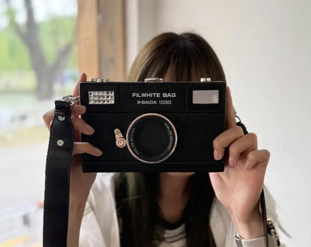 Vintage Camera Crossbody Bag