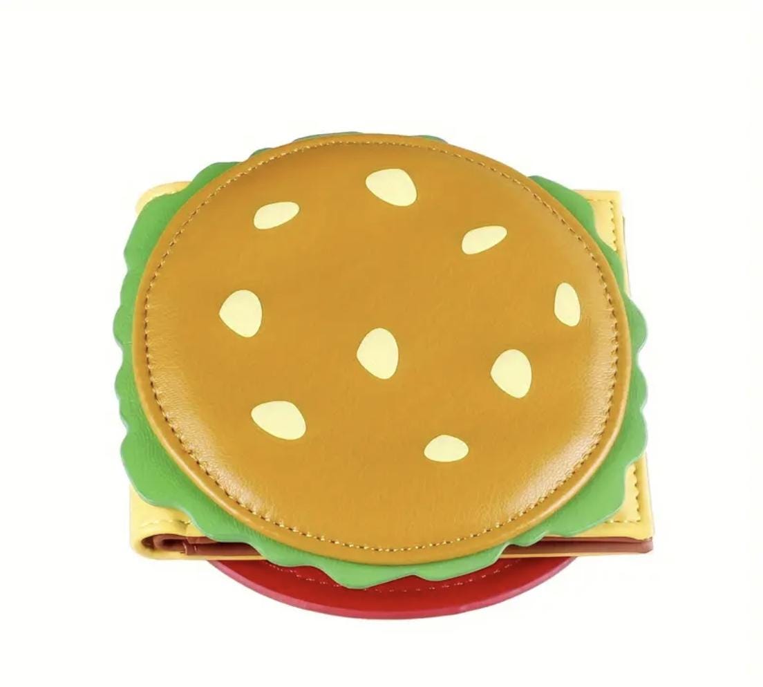 Burger Shaped Women’s Wallet – Fun Novelty Coin Purse & Card Holder Gift