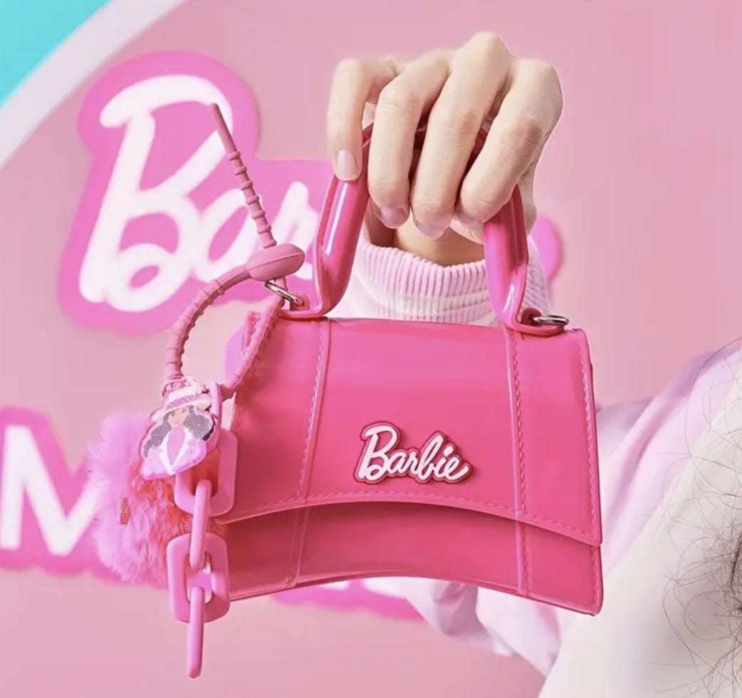Barbie-Core Pink Jelly Bag: Hourglass Crossbody Clutch