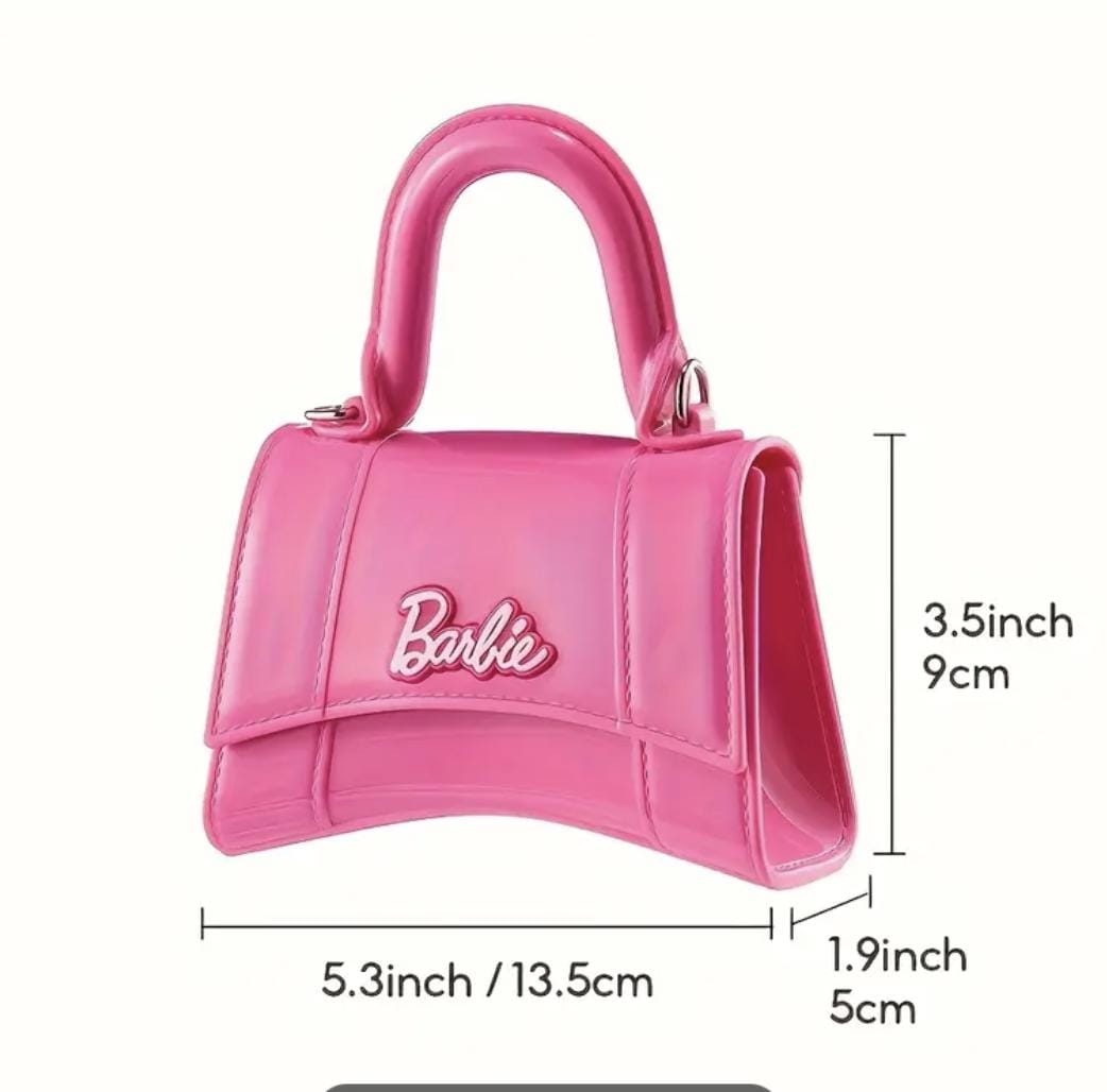 Barbie-Core Pink Jelly Bag: Hourglass Crossbody Clutch