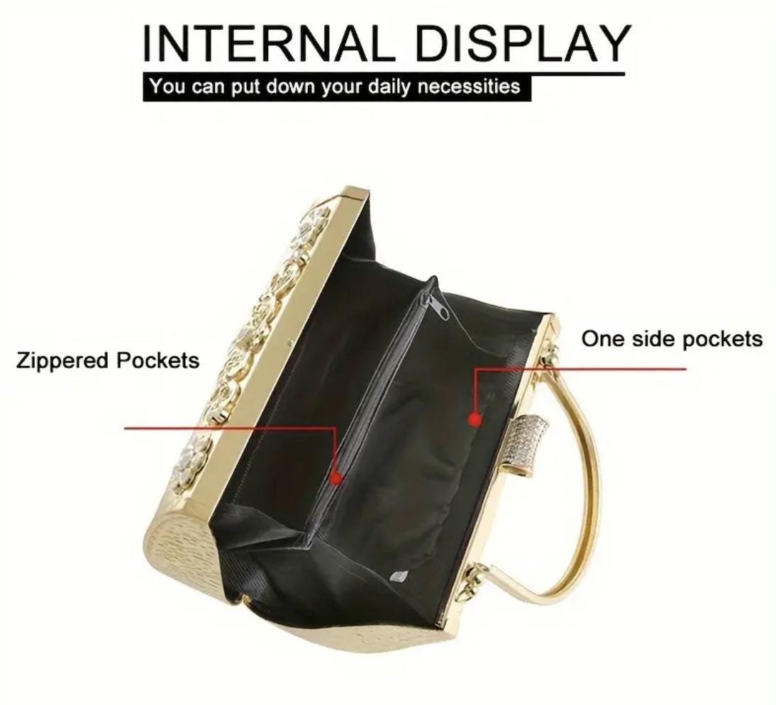 Christmas Rhinestone Clutch: Pink Holiday Party Handbag