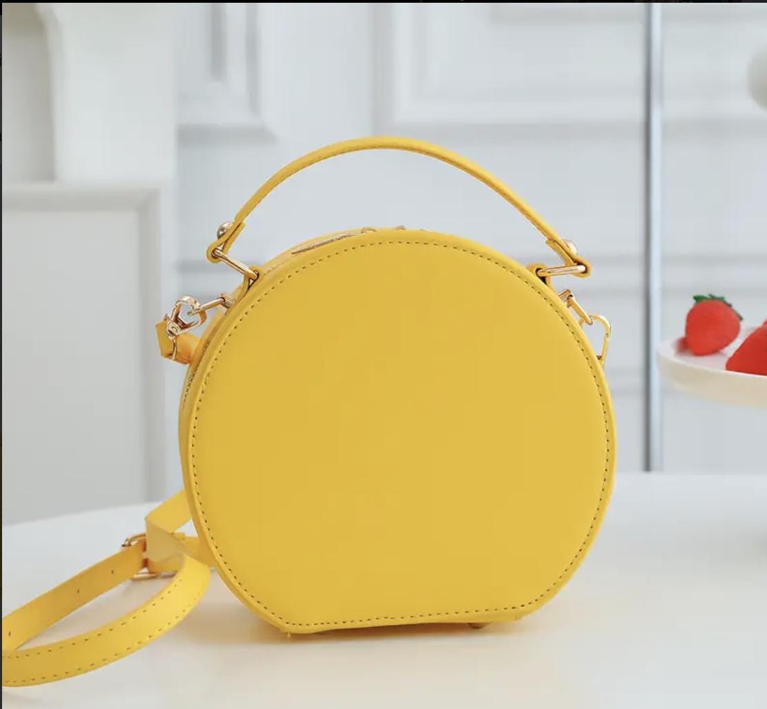 Lemon Crossbody Bag: Embroidered Geometric Y2K Purse