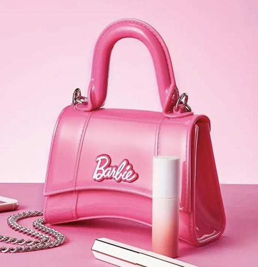 Barbie-Core Pink Jelly Bag: Hourglass Crossbody Clutch