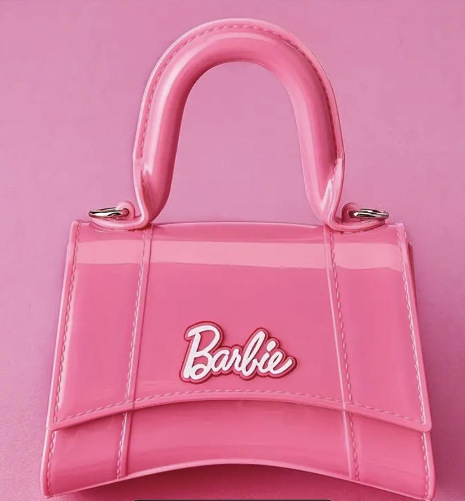 Barbie-Core Pink Jelly Bag: Hourglass Crossbody Clutch