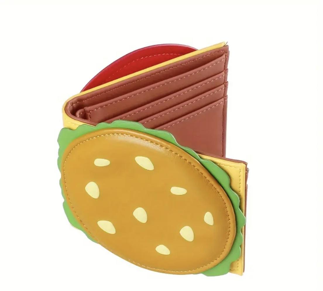 Burger Shaped Women’s Wallet – Fun Novelty Coin Purse & Card Holder Gift