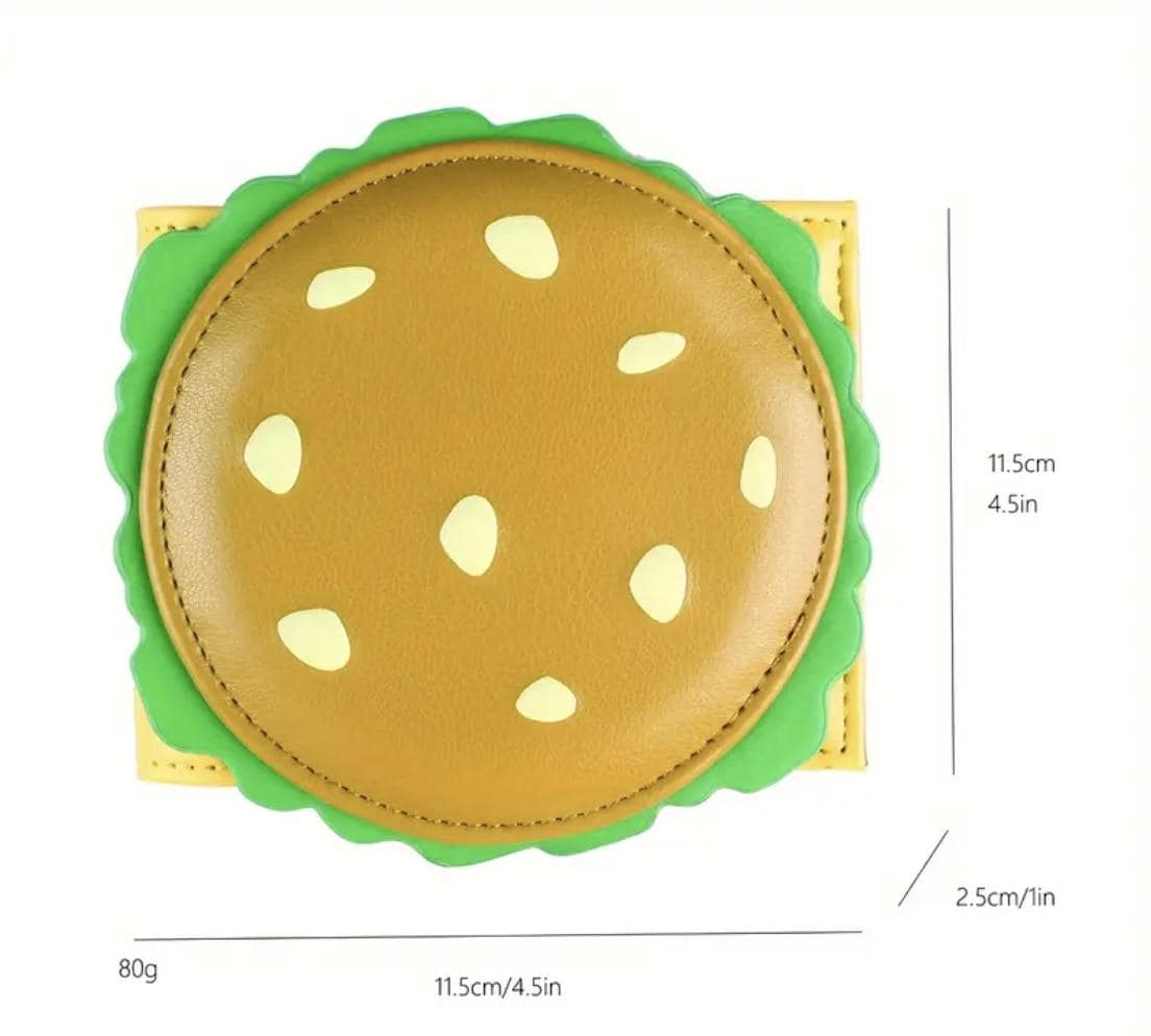 Burger Shaped Women’s Wallet – Fun Novelty Coin Purse & Card Holder Gift